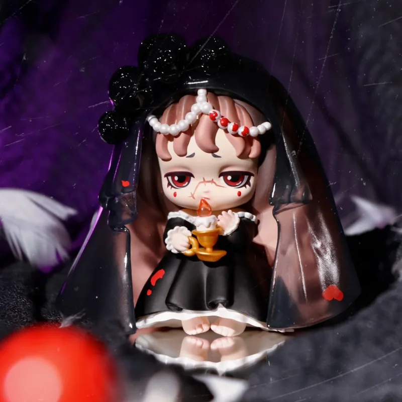 حقيقي 52 لعب ليليث القرن ماري صندوق أعمى لطيف الشكل تحصيل لعبة صندوق غامض سطح المكتب الديكور القوطية نمط هدية