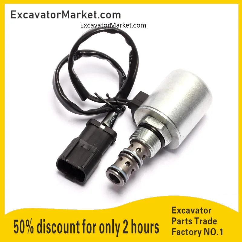 

Komatsu PC200-5 -6 Excavator Parts Small Head Safety Lock Rotary Travel Solenoid Valve Iron 6D95 High Quality