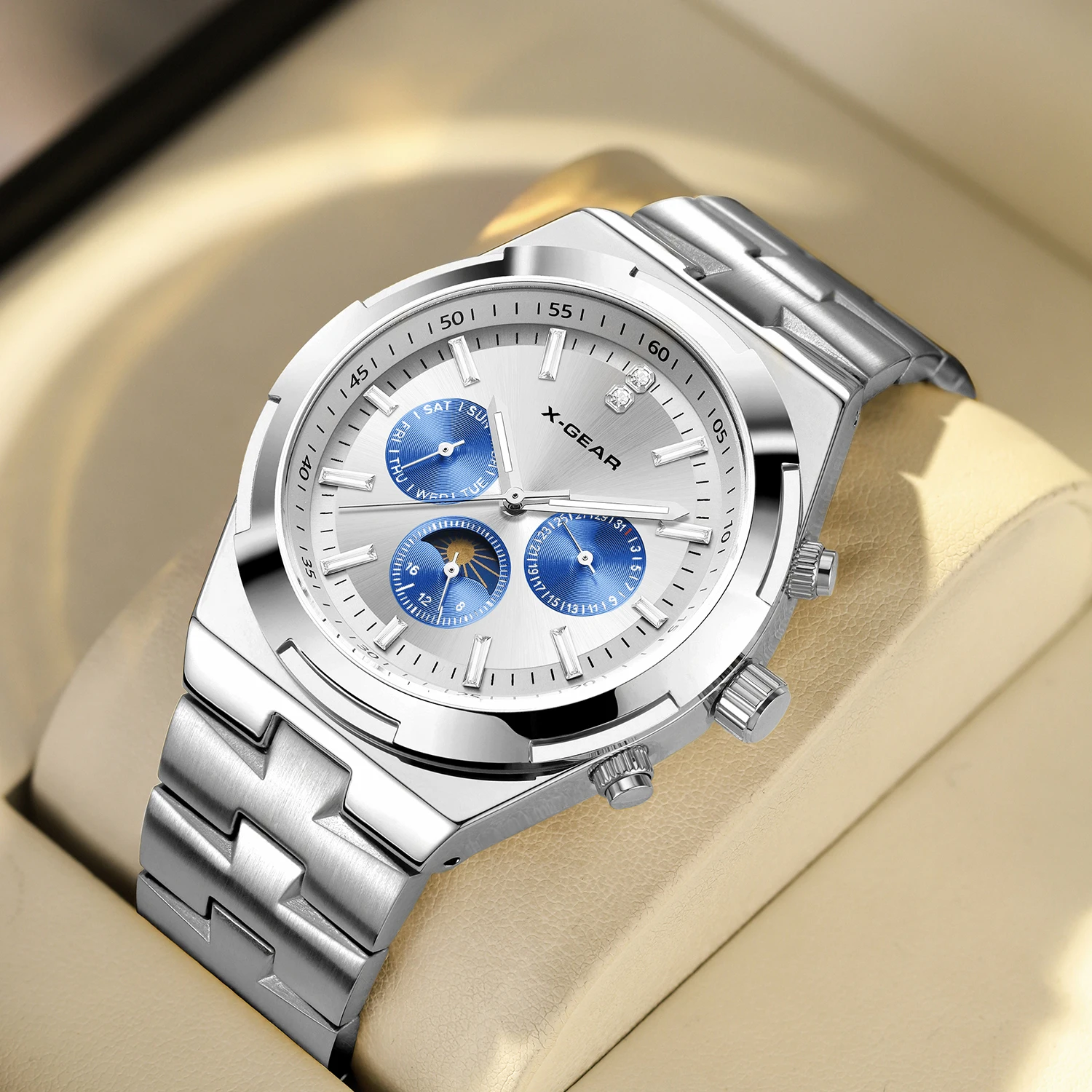 

Luxury Men's Mechanical Watch – Waterproof Luminous Stainless Steel Band Fashion Wristwatch