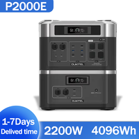 OUKITEL P2000E Portable Power Station 2200W Solar Generator 4096Wh Lifepo4 Battery Home Backup Outdoor urgent Mobile power