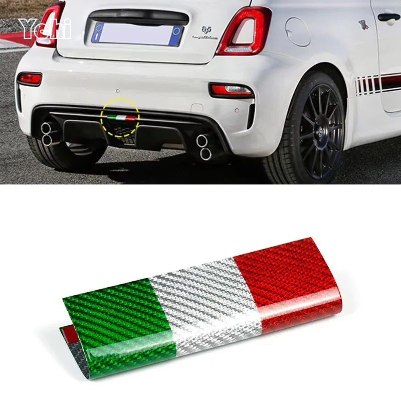 

Для Abarth 595 695 595C 695C 2017-2024: Накладка-спойлер на задний бампер из настоящего карбона, декоративная наклейка, внешняя отделка кузова автомобиля