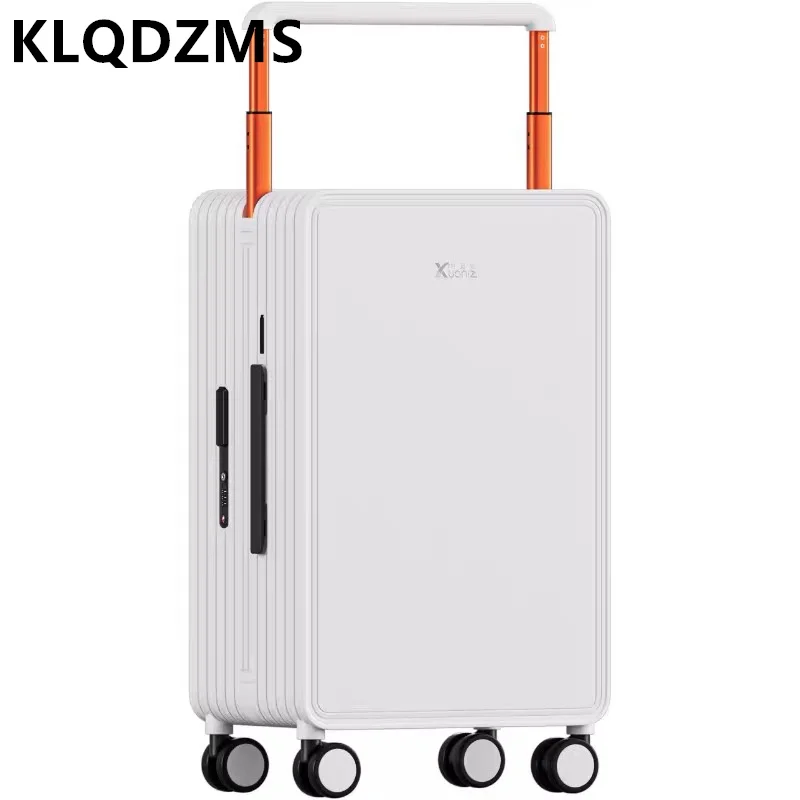 

KLQDZMS Suitcase on Wheels ABS+PC Boarding Case 20"24"26 Inch High Capacity Trolley Case Men's Password Box Cabin Luggage Bag