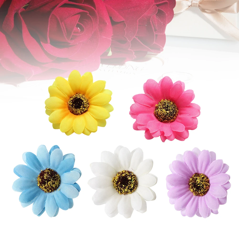 

10pcs Flower Hair Clip Premium Material Delicate Design Women Girl Sunflower Barrette Pins Daily Wear Hawaii Beach Party