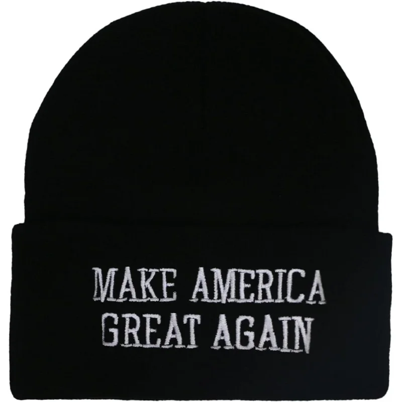 

Trump 2024 Beanie Hats MAGA Hat Make America Great Again Winter Knit Hats for Men Women