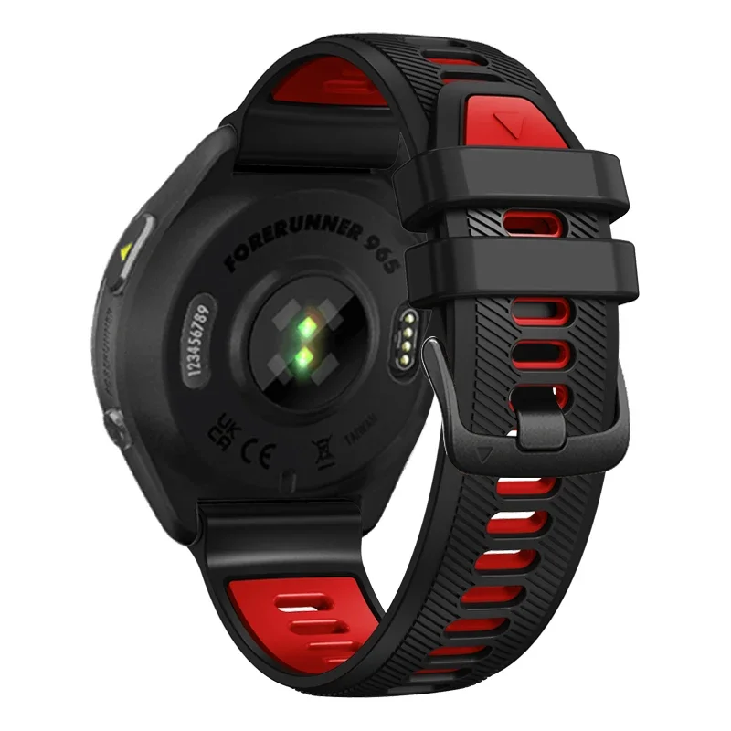 Pulseira de relógio de silicone para garmin forerunner 965 955 solar 945 935 745 acessórios substituição pulseira cinto 22mm