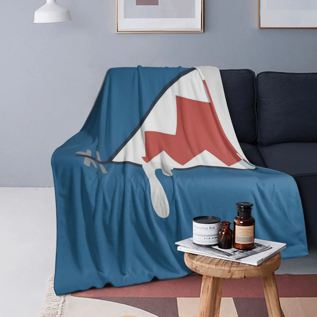 

Gura Shark Blankets Soft Warm Flannel Throw Blanket Bedding for Bed Living room Picnic Travel Home Sofa