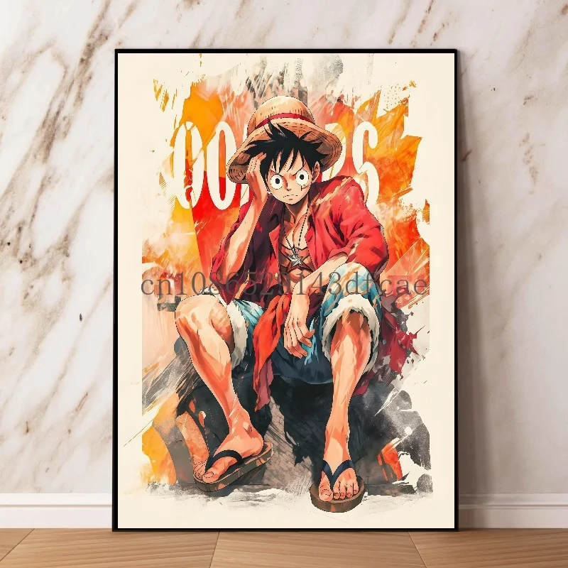 One Piece Classic Anime Character Luffy Poster Living Room Decoration Colorful Printing HD Canvas Painting Art Painting Gifts
