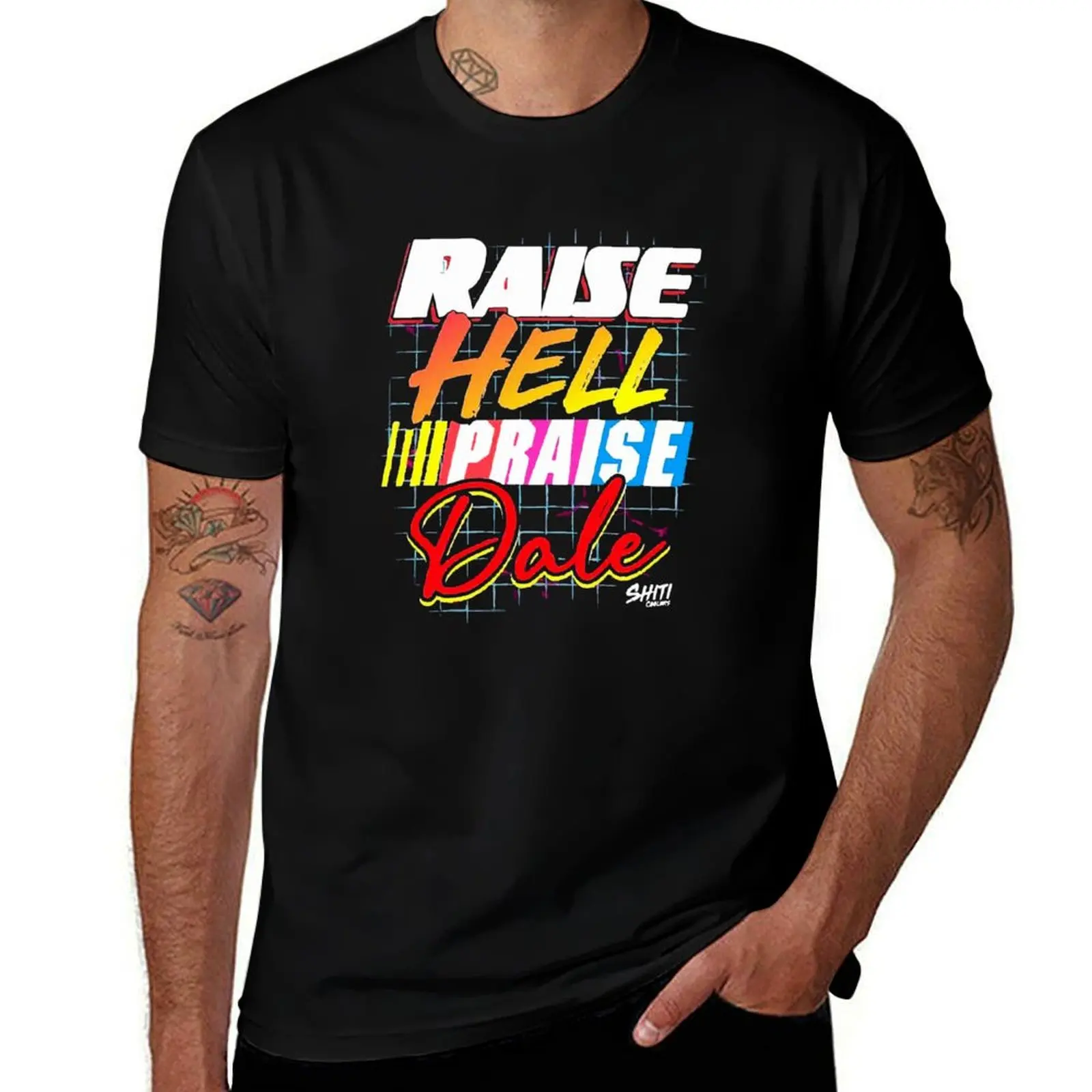 Raise Hell Praise Dale T-Shirt Large Size Casual Tee Shirt T-Shirt