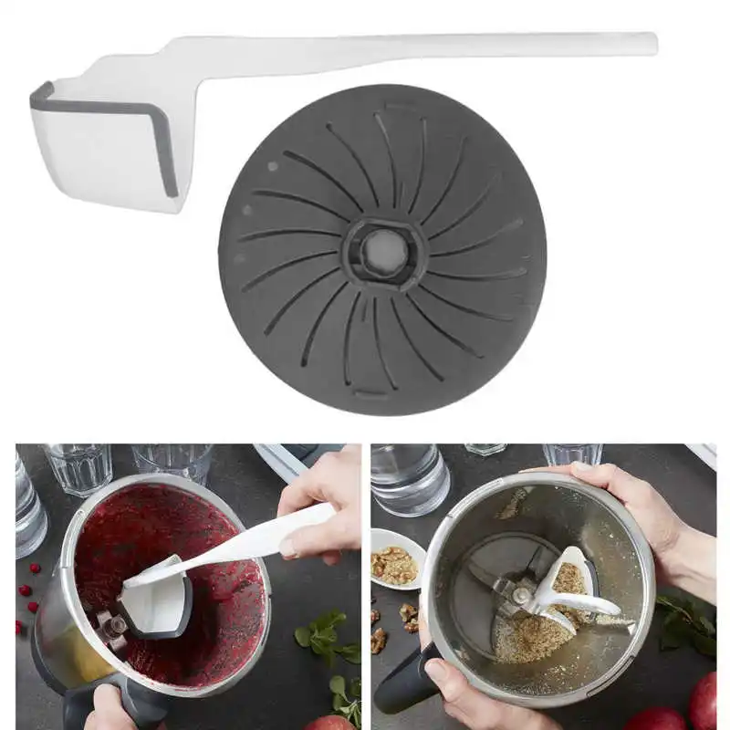 Espátula rotativa e lâmina capa processador de alimentos cozinha rotativo raspador cortador cabeça capa para vorwerk thermomix tm5 tm6 tm31