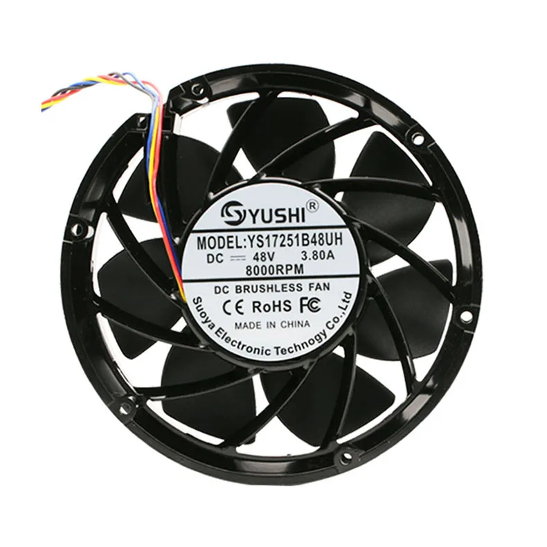 DC 24V 48V 170MM Высокоскоростной 172x150x51mm Серверный инвертор Промышленный охлаждающий вентилятор