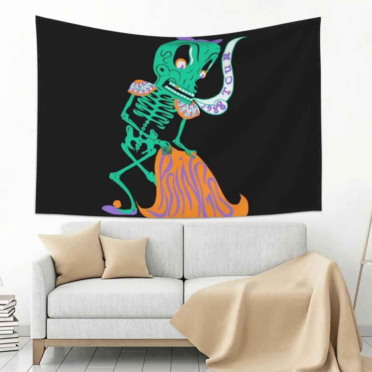 

Oingo Boingo Skeleton Tapestry
