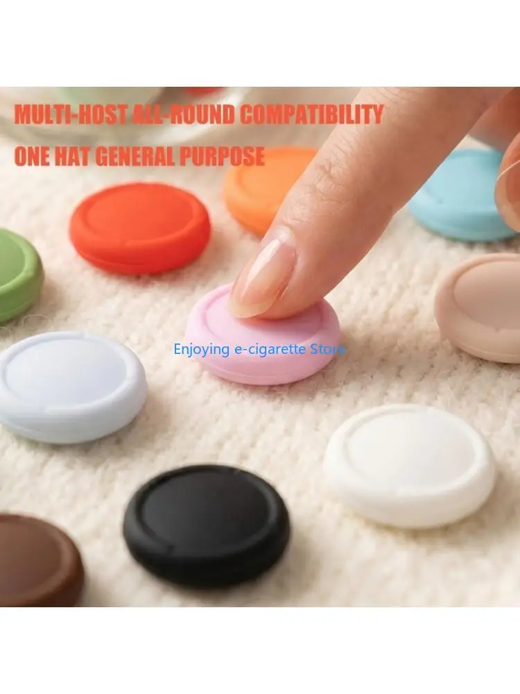 Thin Thumb Grip Covers for NS2 Gaming Controllers, Injection-Molded Silicone with Textured Thumb Contact Area, 4pcs Pack Y4QF
