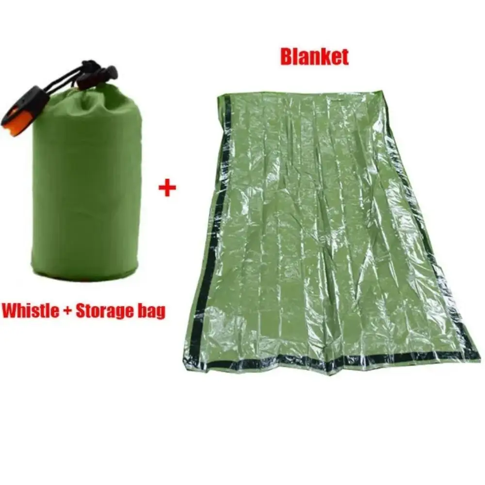 Tragbare Wasserdichte Notfall Überleben Schlafsack Outdoor Edc Camping Ausrüstung Thermische Sack Erste Hilfe Rettungs Kit Mylar Decke
