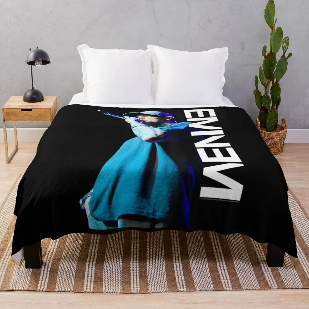 Eminem Mic Pose Throw Blanket Summer Travel warm winter Blankets