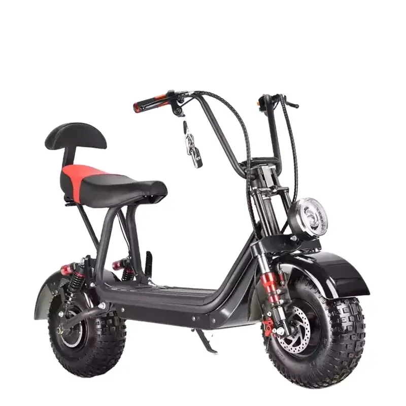 STROVAN Highly Cost Effective 800W 48V Citycoco Mini Electric Scooter with Handlebar Foldable & Waterproof for Adults