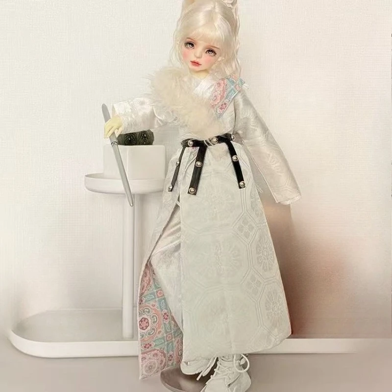 1/4 ملابس الدمية دعوى ل 45 سنتيمتر Bjd دمية فستان فتاة لعبة اللعب منزل النمط القديم ملابس وسيم إكسسوارات دمي ، لا دمية