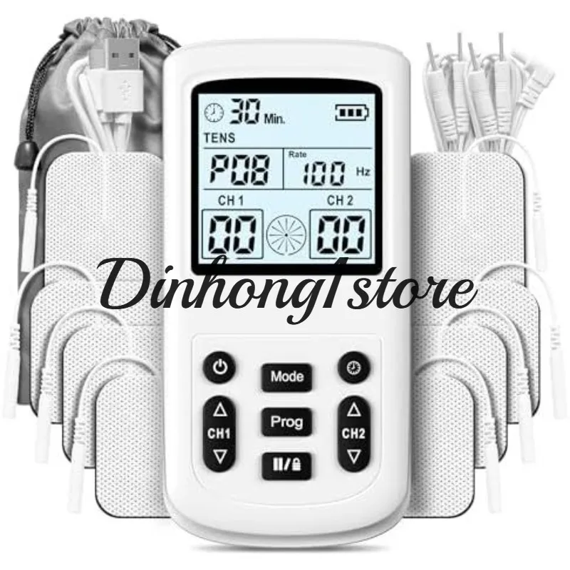 Dual channel 7000 meridian physiotherapy instrument, shoulder, neck and cervical spine pulse massager