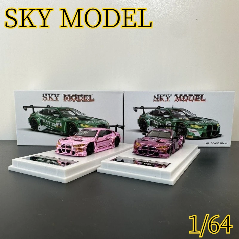 limited-edition-skymodel-1-64-alloy-bmw-m4-gt3-replica-car-model-collection-item-adult-decoration-boy's-gift