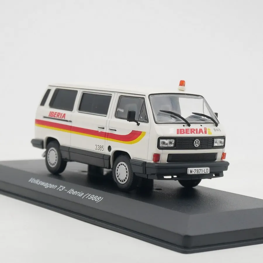 

Diecast Ixo 1:43 Scale T3 1988 VW Van Spanish National Airline Model Alloy Car Model