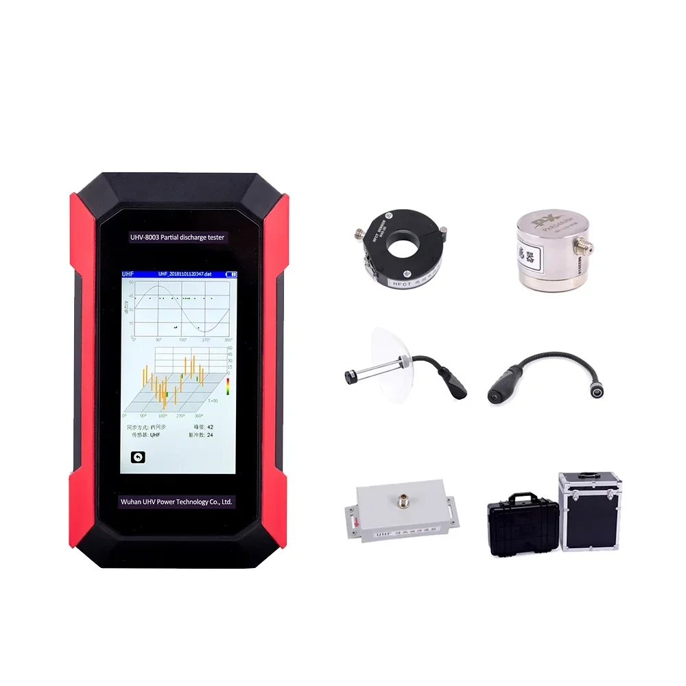 2025 Premium ProductsUHV-8003 Handheld Partial Discharge Tester for GIS Transformer Cable ultrasonic Hipot Partial Discharge Det