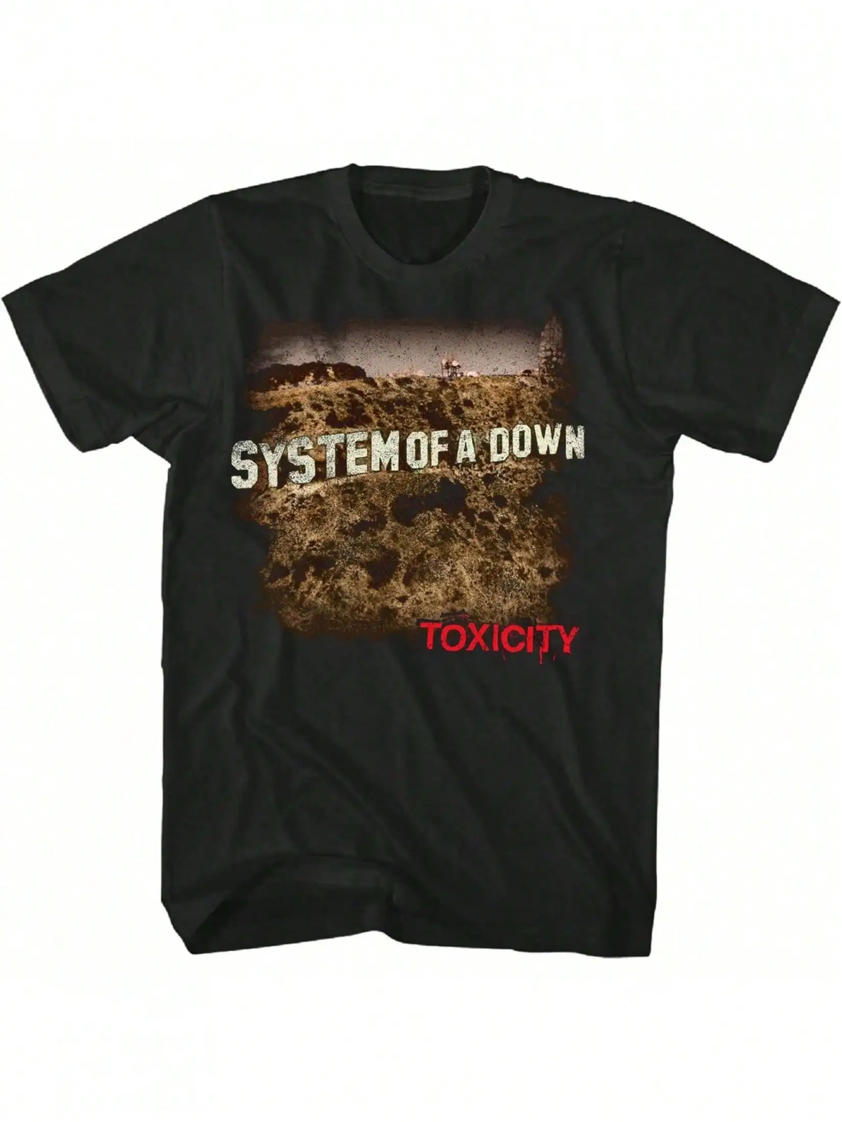 

Футболка System of a Down Toxicity для взрослых, черная, с коротким рукавом, с графическим принтом Nu Metal | Офис