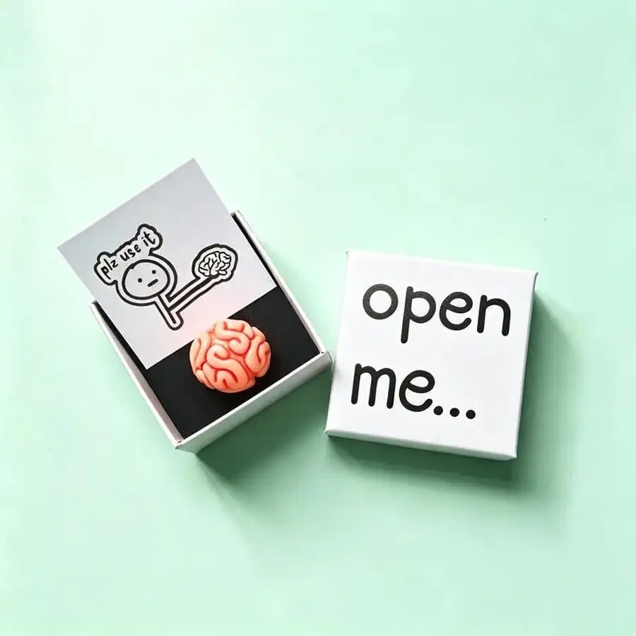 1/5/10/20/50/100pcs Gift for Her/Him Creative Gift Set, Put Your Brain in a Box (Open Me) Mini Creative Gift - for Friends Who A