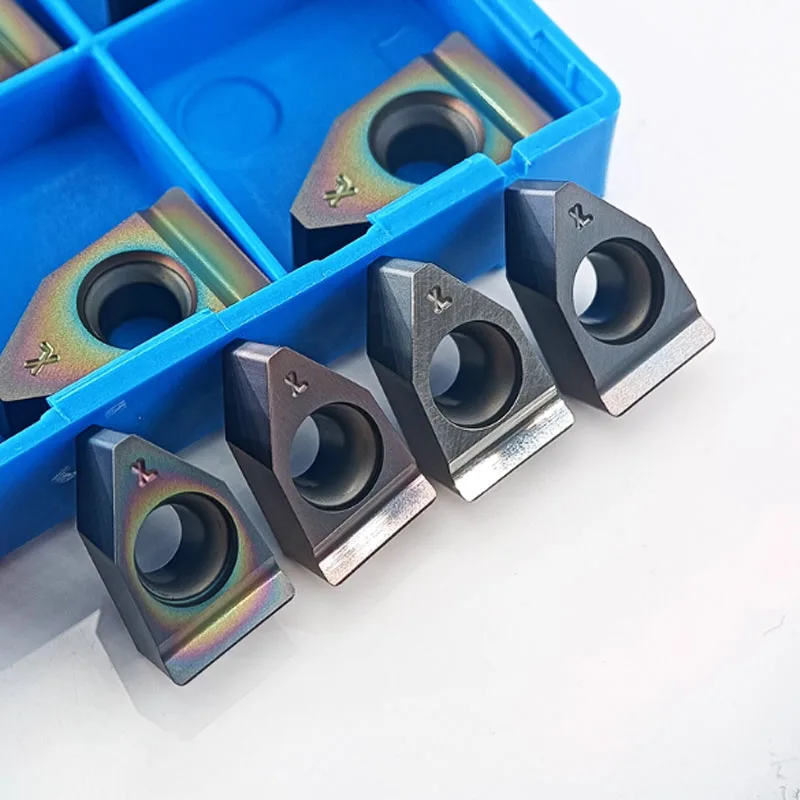 10 pièces insert de rainurage FD08-R0.6 FD10-R0.6 FD12-R1.0 FD14-R1.0 insert de fente en carbure insert à fente large outil de profondeur de coupe