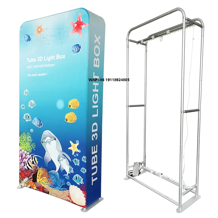 Portable Outdoor Advertising Single-Sided Backlit Aluminium LED Fabric Light Box