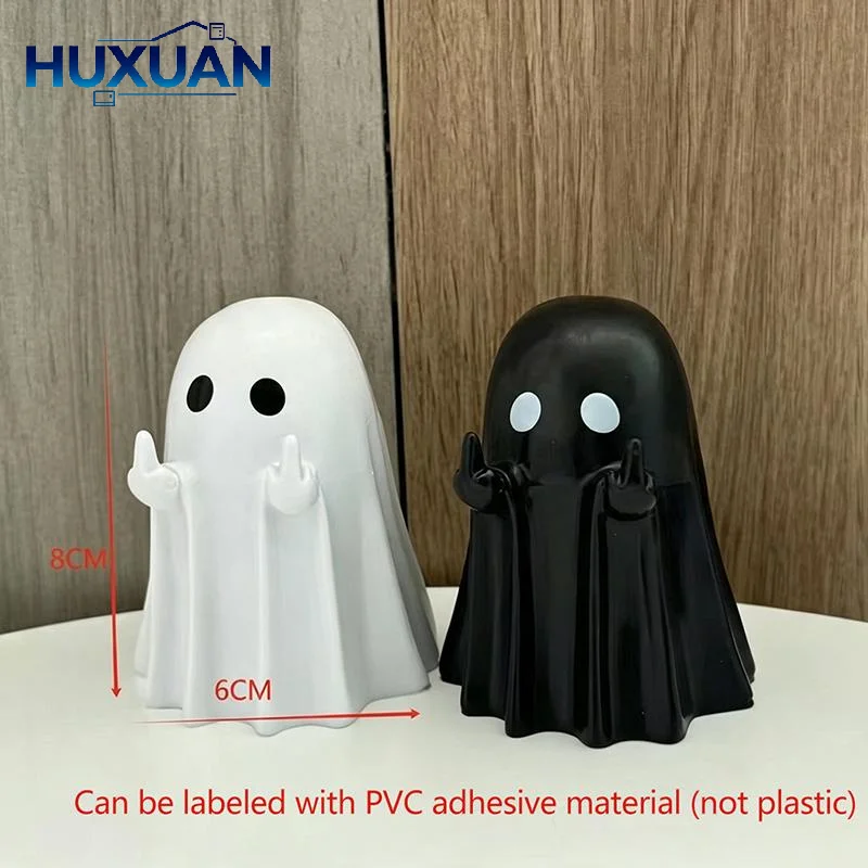 Ghost Pen Holder Scratch-resistant PVC Spooky Pencil Rack Desktop Storage Ornament for Students Halloween Daily Gift