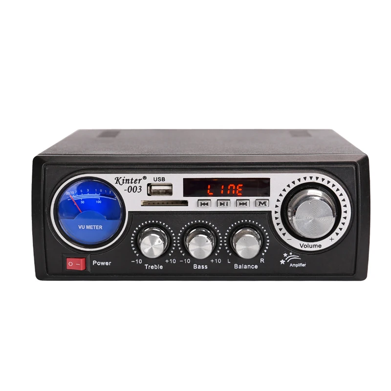 2*60W FM Radio Mp3 Player Audio Power Amplifier HiFi Equalizer Car Home Theater Music AMP Mp3 Decoder Pcb Assembly