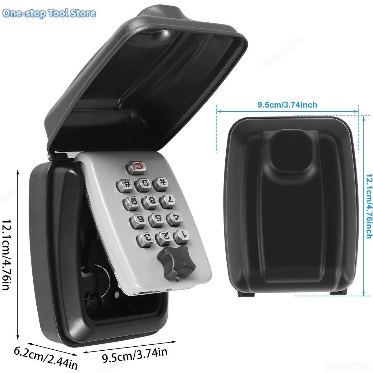 مفتاح اقفال الصناديق جدار جبل رمز سري الأمن مفتاح آمن صندوق منظم سر لا مفتاح المنزل مكتب مانعة لتسرب الماء آمن مفتاح حارس جديد #3