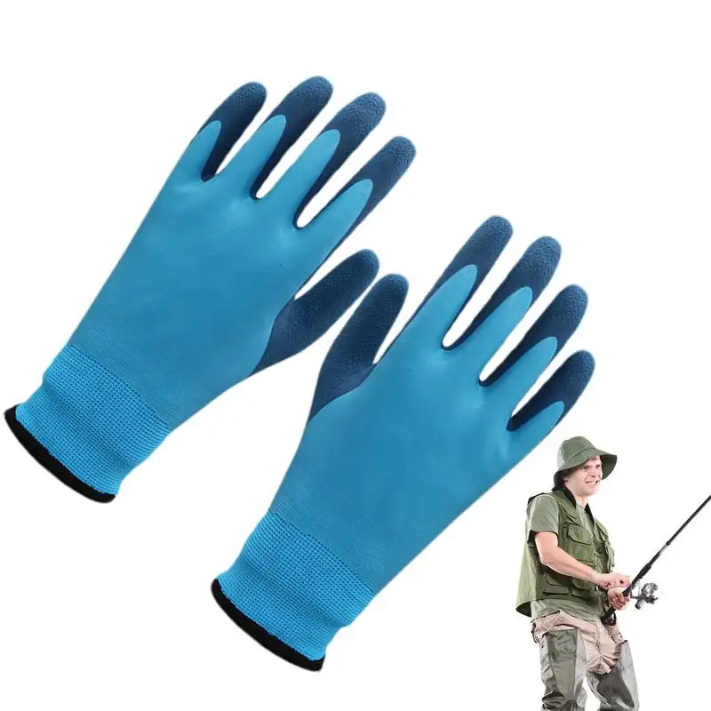 Guantes de trabajo de látex para clima frío, 1 par de revestimiento de látex para clima frío, guantes transpirables con aislamiento térmico para congelador, frío extremo
