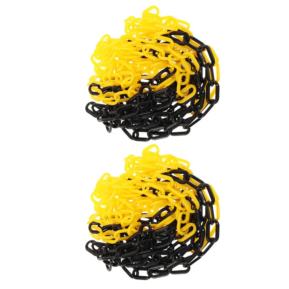 2pcs-adjustable-plastic-safety-chain-traffic-warning-barrier-chain-for-parking-lots-construction-zones-crowd-management