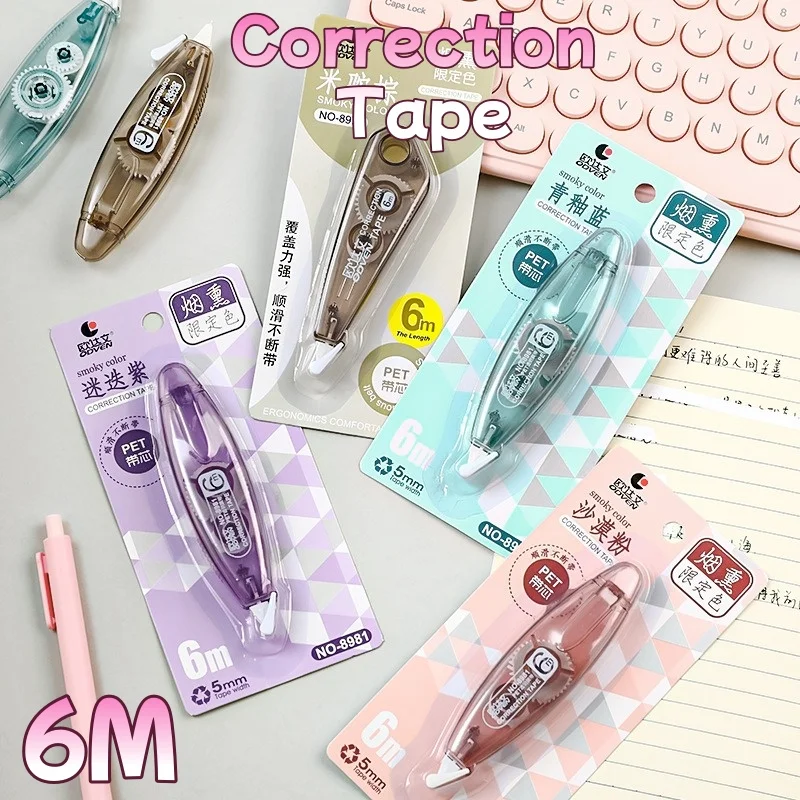 Correction Tape High-Capacity Correction Pen for Students Portable Error Cover Tape Smooth Rewritable School Office
