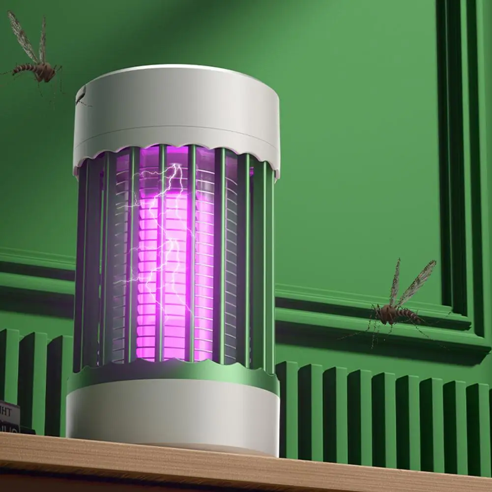 

USB-зарядка, лампа от комаров, 5 В, электрический шок, защита от насекомых, лампа от комаров, УФ-свет для спальни, кемпинга, антимоскитная ловушка