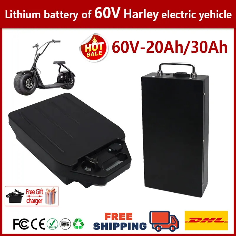 

Для Harley Citycoco 60 В 30 Ач электрический мотоцикл водонепроницаемая литиевая батарея 18650 подходит для аккумулятора электрического скутера CityCoco