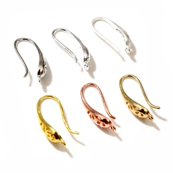 10pcs ( 5pairs) 20x11mm Gold Silver Plated Ear Hooks Earring Wires for Handmade Women Fashion Jewelry Earrings
