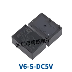 V6-S-DC5V V6-S-DC12V V6-S-DC24V HKE 전원 릴레이, 5 개