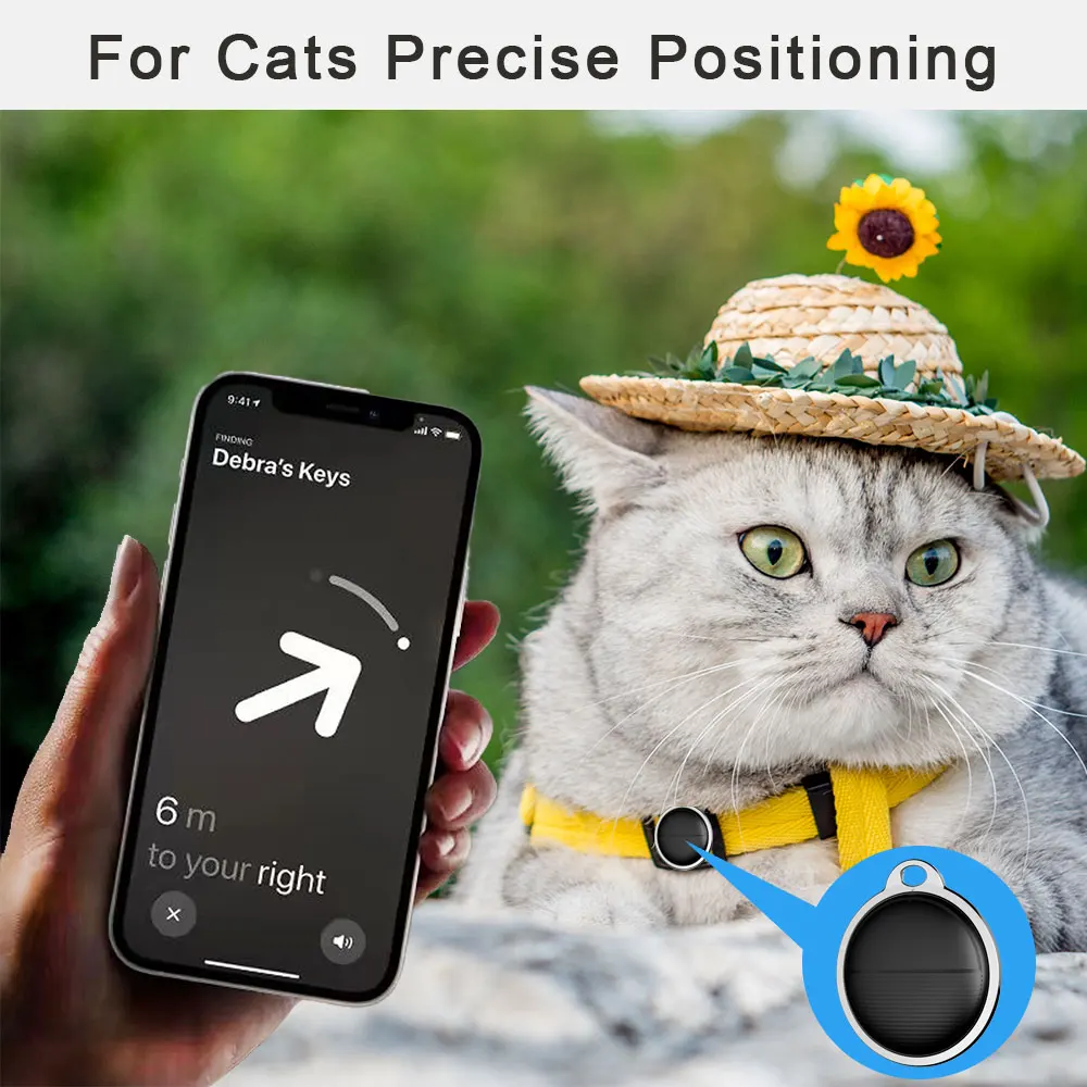 Smart Bluetooth Mini GPS Tracker With Spring Coil Works with Find My APP Anti Lose Reminder Device for Iphone Tag Locator