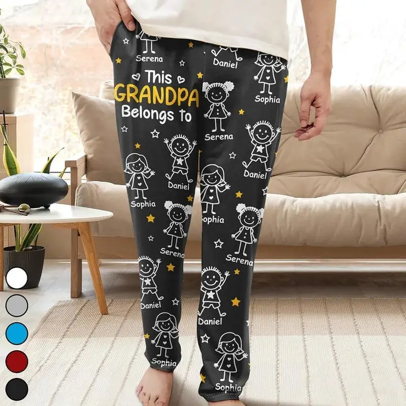 Pajama Pants - A Christmas Gift Featuring Custom Photo Faces, Perfect for Family, Friends, and Holiday Laughs