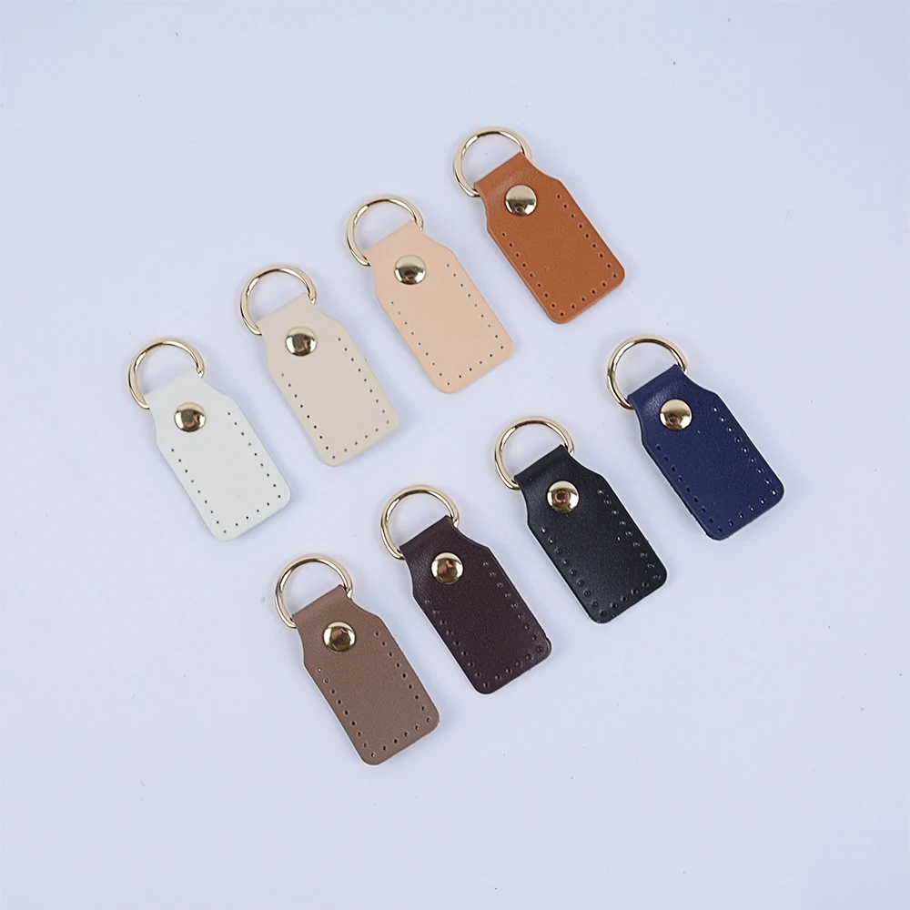 Hand Sewn Genuine Leather DIY Square Head Bag Pieces Replacement Strap Connectors Bag Buckle Accessories