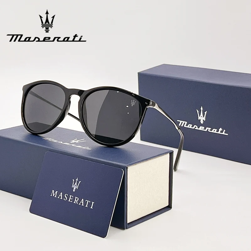 

MASERATI брендовые поляризационные солнцезащитные очки, роскошные солнцезащитные очки унисекс для вождения UV400, высококачественные солнцезащитные очки для спорта на открытом воздухе