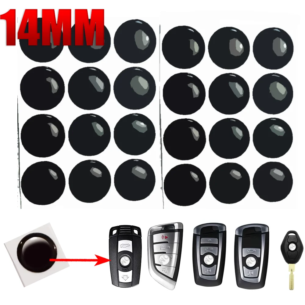 

Hot Car Remote Key Crystal Logo Sticker Epoxy 14MM for KEYDIY KD XHORSE VVDI Remote Control Best-Seller for Toyota/Ford/Kia