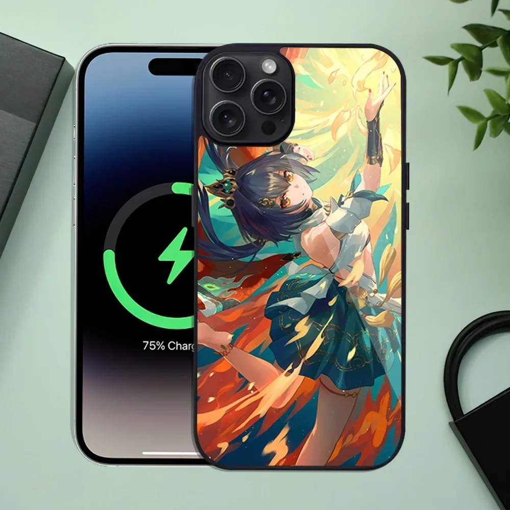 Game Honkai Star Rail Yunli Phone Case For iPhone 11 Mini 12 13 Max 14 Plus 15 Pro Magesafe Magnetic Shell