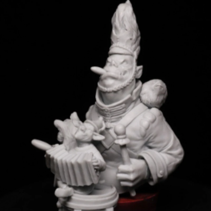 

Масштабная модель-бюст из литой смолы 1/12, набор для сборки, фэнтези-диорама, барабанщик, несобранная и неокрашенная игрушка для самостоятельной сборки