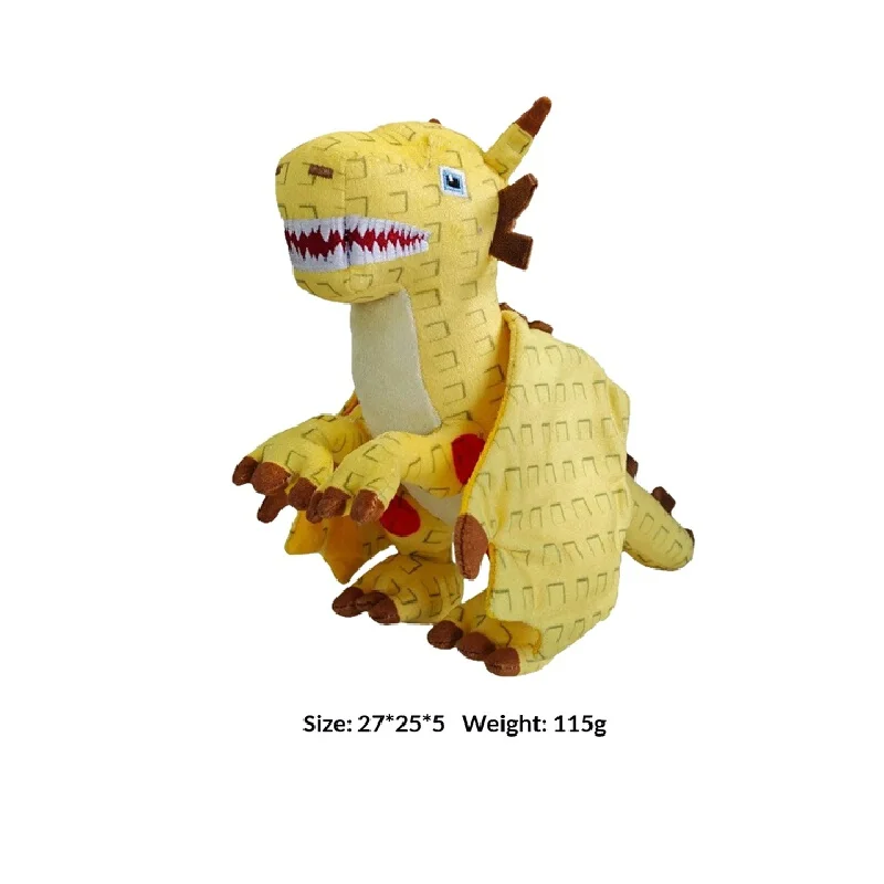 [In Stock] New Steel A Brrainrot Plush Toy Black White Shark Dragon & Yellow Fire Dragon Anime Birthday Christmas Gift view 5