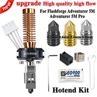 Upgrade For Flashforge Adventurer 5M / 5M Pro Hotend AD5M Nozzle Replacable Caremic Hotend Faster Heating AD5M Pro Nozzle 280℃