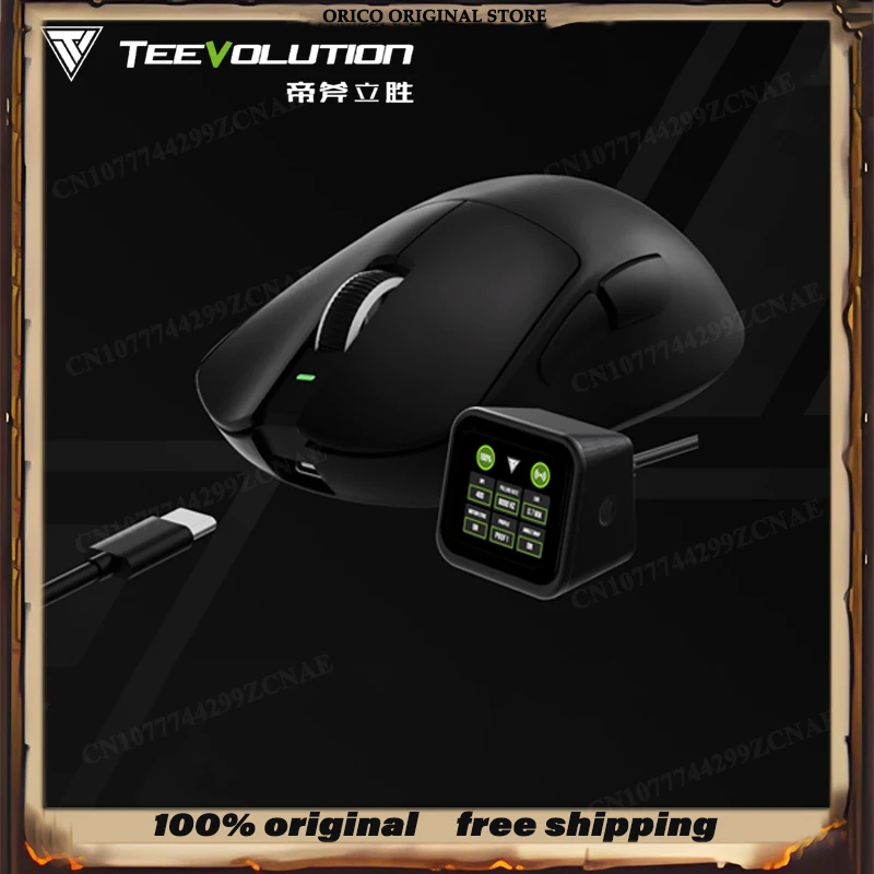 TEEVOLUTION Terra Pro Wireless Gaming Mouse Terra XD9PT PAW3950 Super Sensor Nordic52840 Solution 1K/8kHz Lightweight Mouse PC
