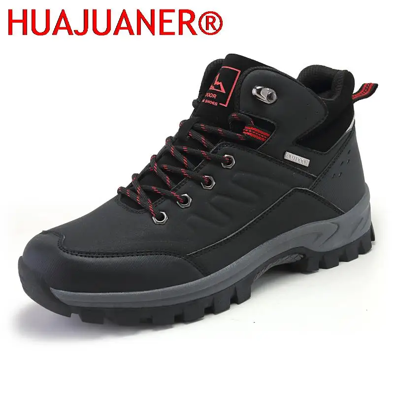 

New Men Casual Hiking Boots Fashion Outdoor Shoes Breathable Walking Boots Male Leisure Lace-up Sneakers Comfortable Mens Boot