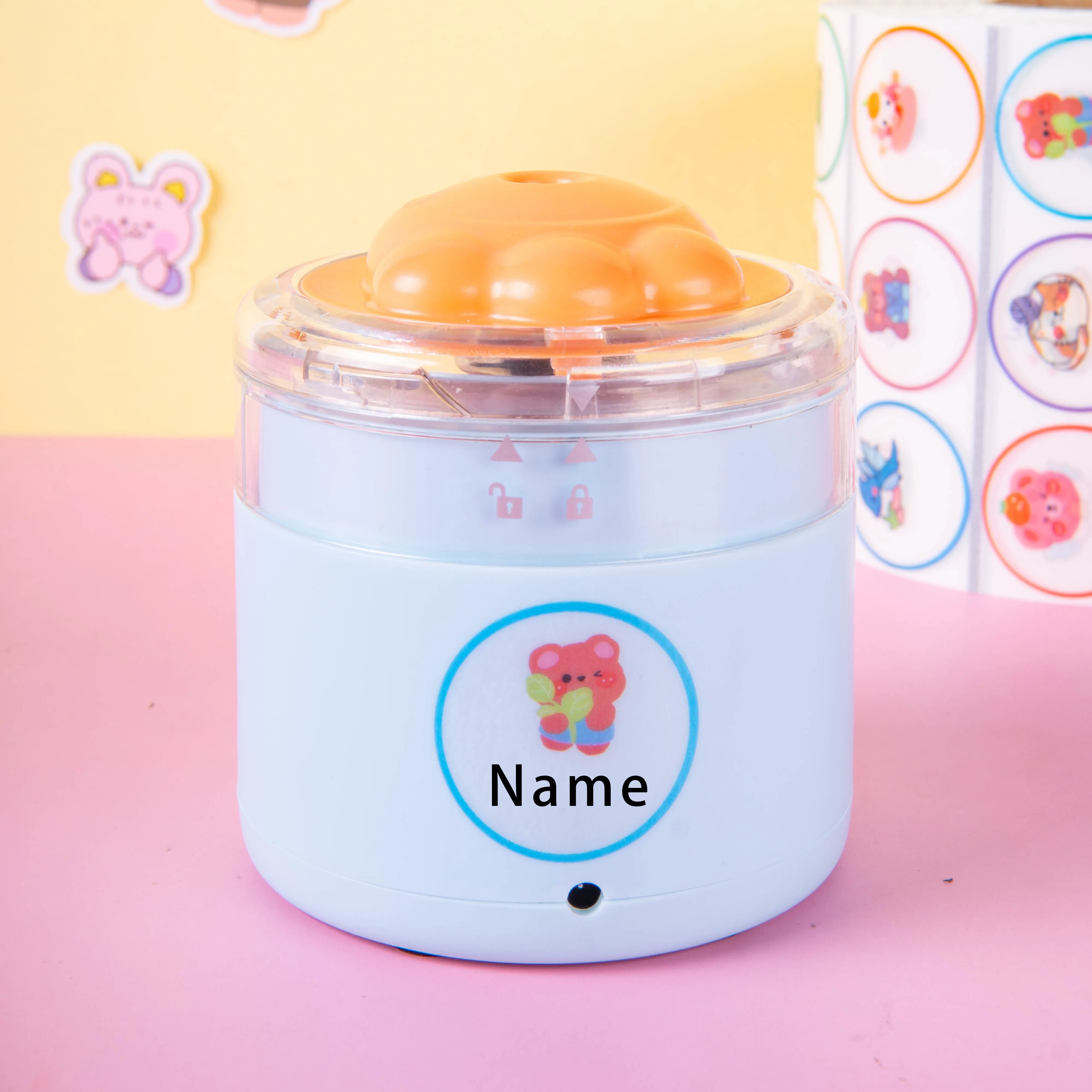 Pegatinas de nombre impermeables ecológicas personalizadas, diseños de animales, etiquetas duraderas de papelería escolar para niños y etiquetas de regalo para estudiantes